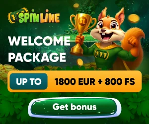 Spinline welcome package - up to 1800 EUR + 800 free spins